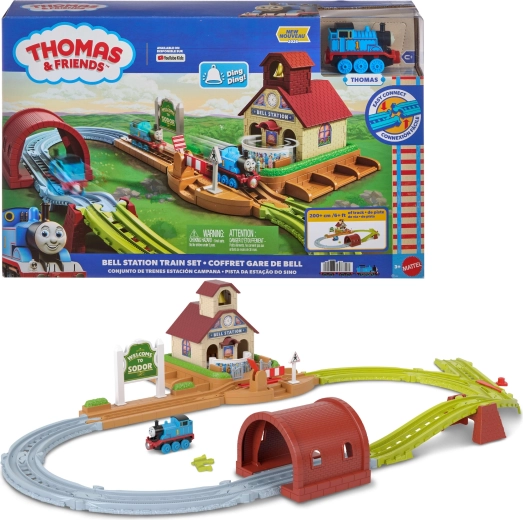 Fisher-Price Thomas & Friends pályaszett Dzwonkowo állomással és Thomas mozdonnyal