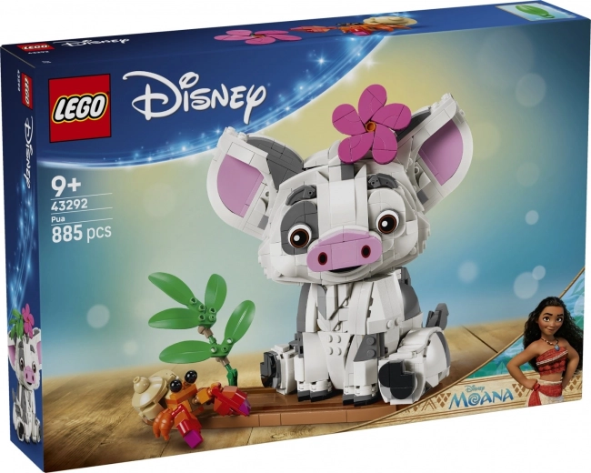 LEGO Disney Vaiana – Pua, mozgatható malacfigura