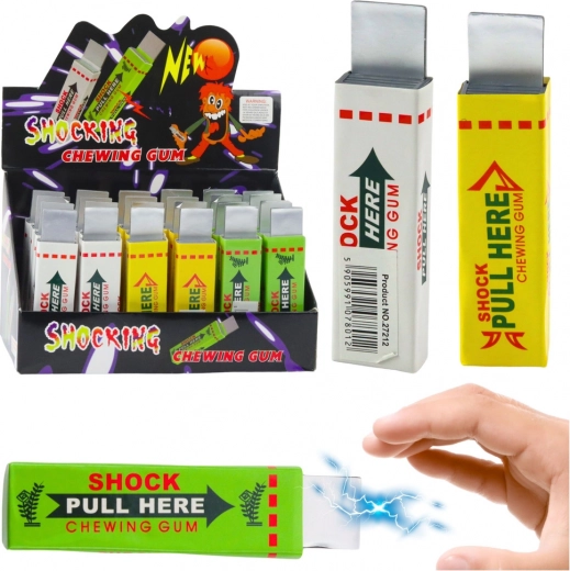 Rágógumi – elektromos tréfás kütyü enyhe áramütéssel