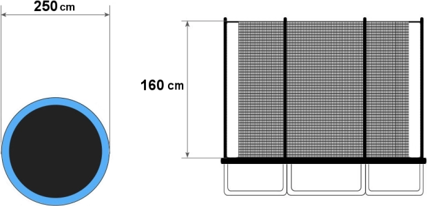 Univerzális illeszkedés 8 ft trambulinokhoz