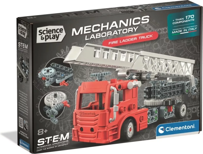 Clementoni Science&Play Mechanikai laboratórium Létrás tűzoltóautó