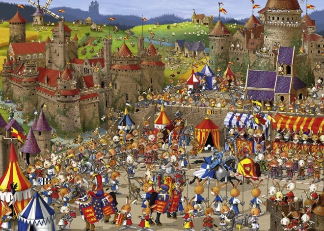 HEYE 1000 darabos puzzle – A nyulak csatája (Ruyer)