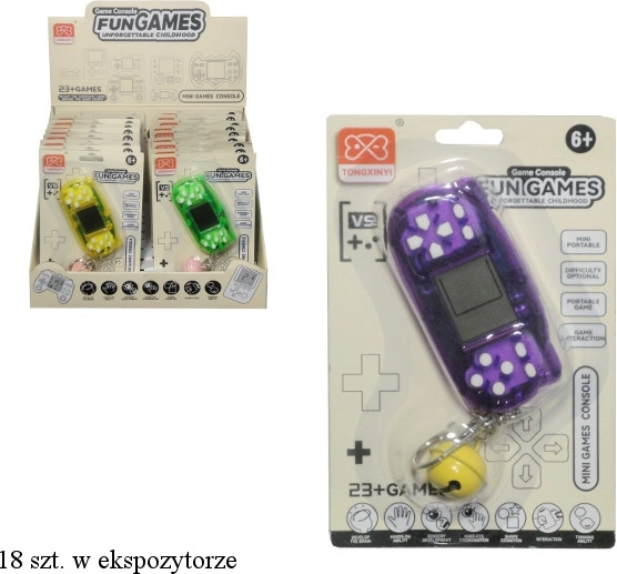 Elektronikus játék kulcstartóval - 1 db
