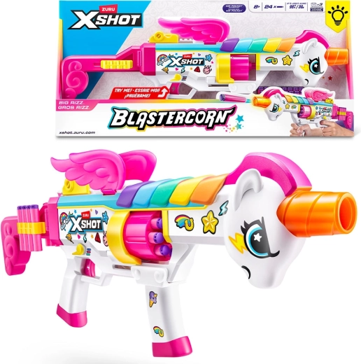 X-SHOT Blastercorn Series 1 Rizz – gyerek hablövedékes blaster (24 töltény)