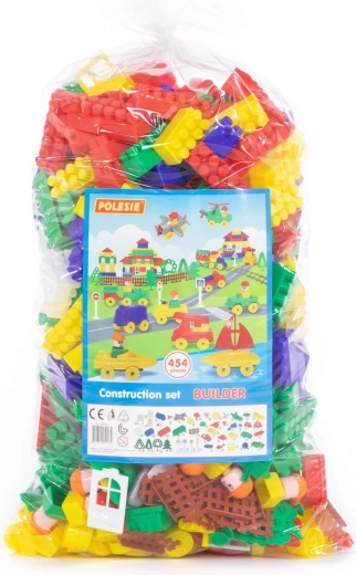 454 színes építőelem