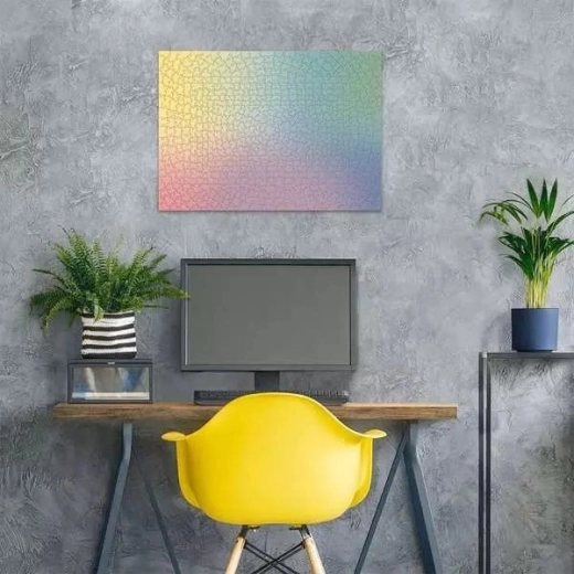 A kész puzzle dekorációként