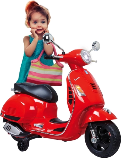 Jamara gyermek elektromos motorkerékpár Vespa GTS 125 piros 12 V
