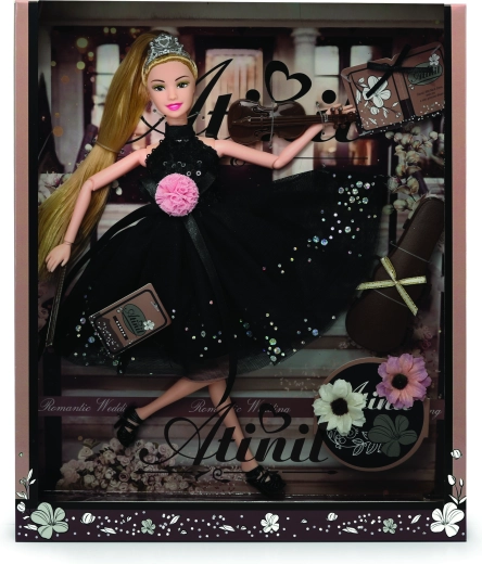 Baba alkalmi ruhában kiegészítőkkel, 28 cm