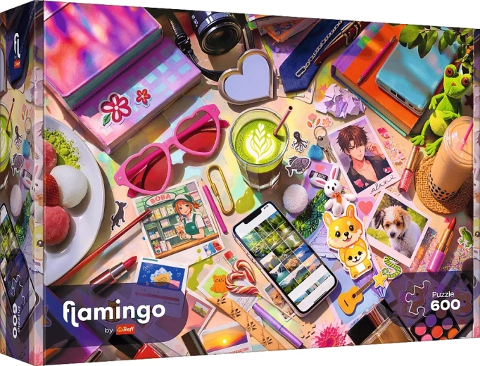 Trefl puzzle Flamingó – Az én kis világom (600 darab)