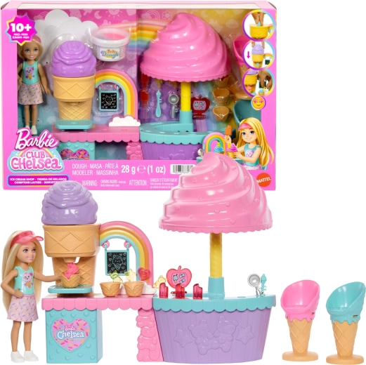 Barbie Club Chelsea fagyizó babával és gyurmával