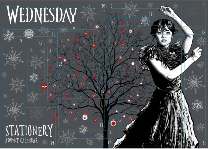 WEDNESDAY adventi naptár – papíráruk