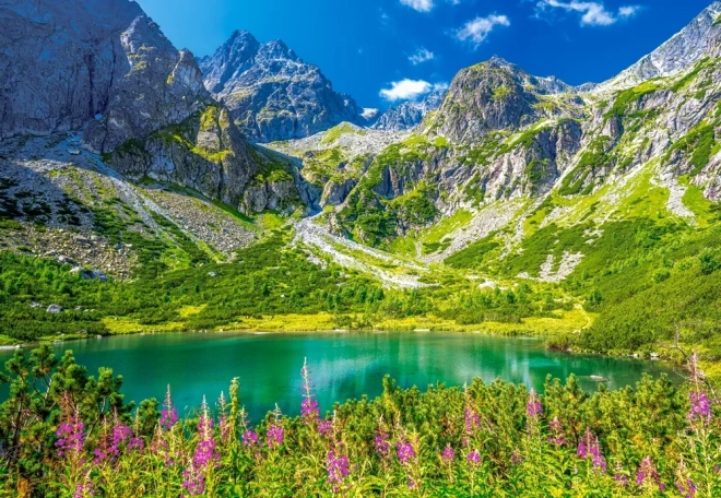 1000 darabos puzzle Zelené Pleso, Tátra, Szlovákia