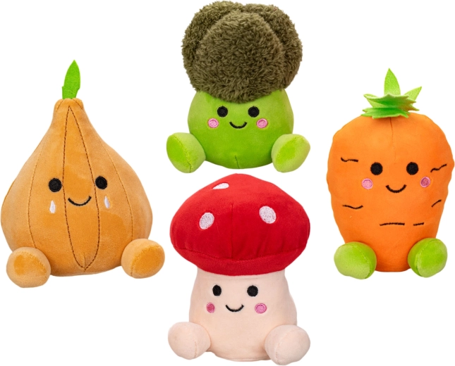 Plüss zöldség 14 cm (4 féle, vegyes)