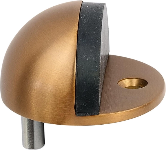 Rozsdamentes ajtóütköző réz felülettel 43 × 24 mm