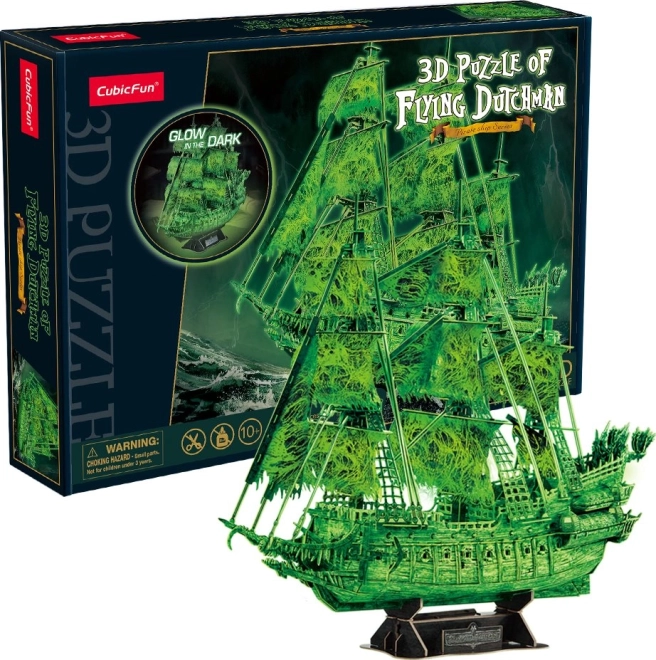 CubicFun 3D puzzle vitorlás Bolygó Hollandi sötétben világító