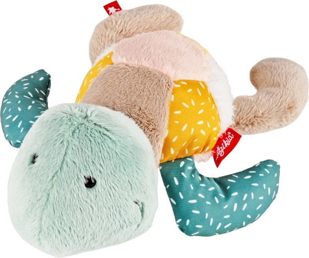 Sigikid patchwork plüss teknős – első szundikendő/bújós játék babáknak