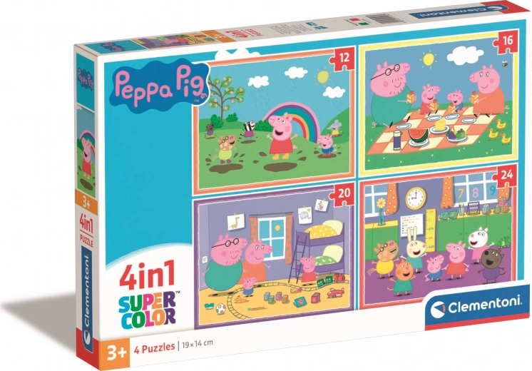 Clementoni Puzzle Peppa malac 4 az 1-ben