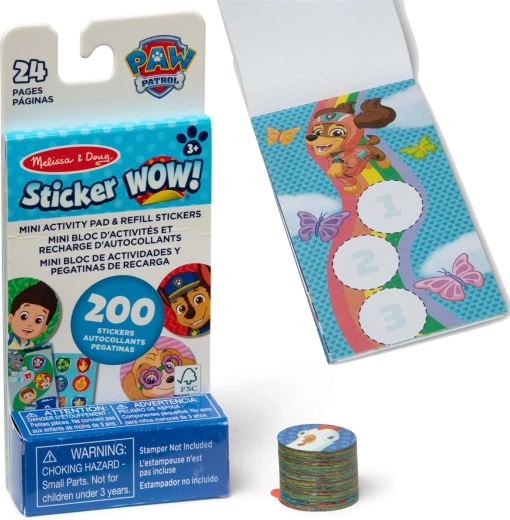Melissa & Doug Sticker Wow utántöltő matrica készlet Mancs Őrjárat (200 db)