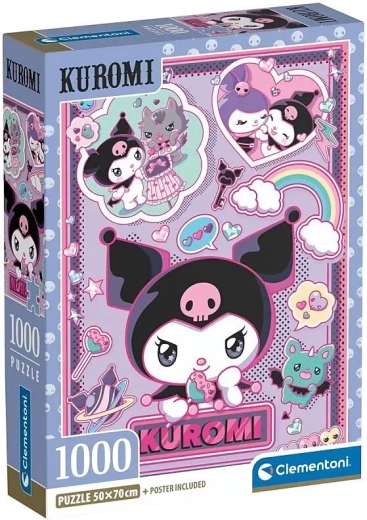 CLEMENTONI Kuromi puzzle 1000 darabbal