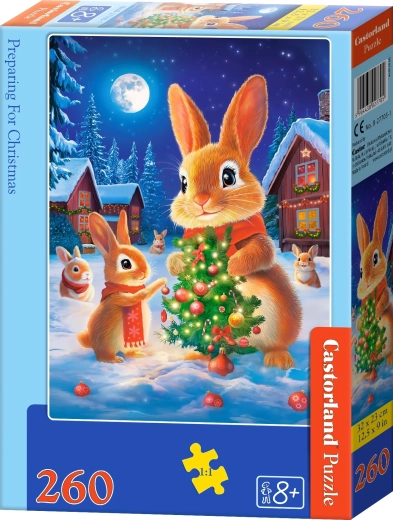 Castorland puzzle Karácsonyra készülődés 260 darab