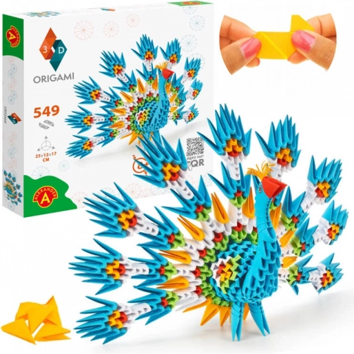 Kreatív 3D Origami Páva Alexandertől