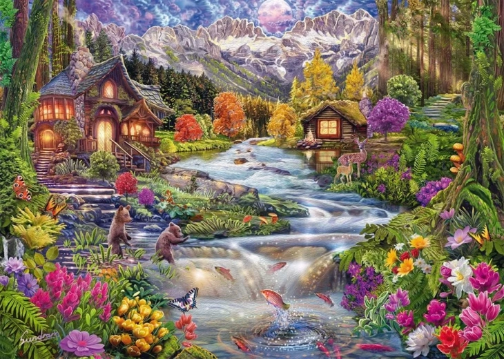 Hegyi patak puzzle 2000 darab