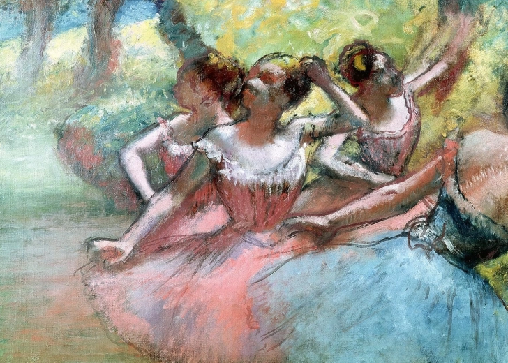 Ravensburger Puzzle Art Collection: Négy balerina a színpadon 1000 darabos