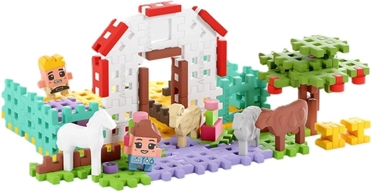 Állatorvosi házikó és farmvilág játékhoz