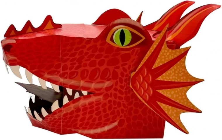 Fiesta Crafts kreatív maszk Piros sárkány