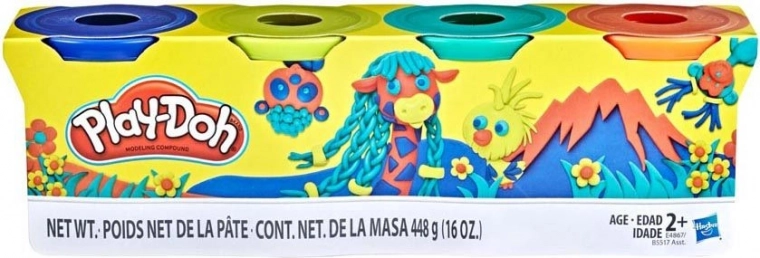 Play-Doh 4 tégely gyurma – A készlet – Wild
