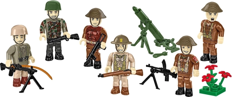 Hat részletgazdag minifigura dinamikus jelenetekhez