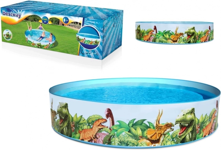 Kerti gyerekmedence dinoszaurusz mintával 244 × 46 cm BESTWAY
