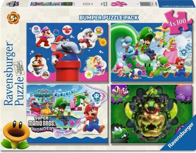 Ravensburger puzzle Super Mario 4×100 darabos