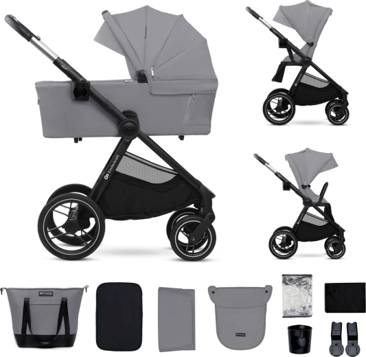Kinderkraft kombinált babakocsi Nea 2 2 az 1-ben dark grey