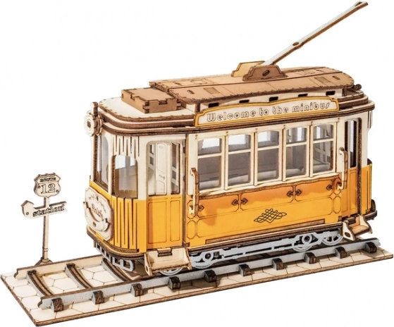 3D fa puzzle Villamos a Rolife-tól