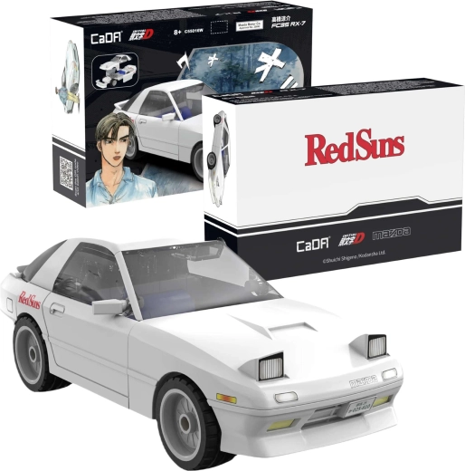 CaDA Mazda RX-7 FD3S Initial D autó építőkészlet 1:35
