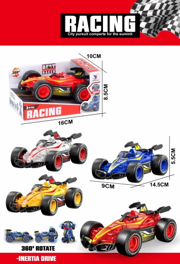 Lendkerekes formaautó 14,5 cm