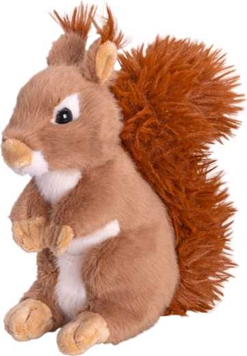 Plüss mókus 20 cm – pihe-puha játék újszülött kortól