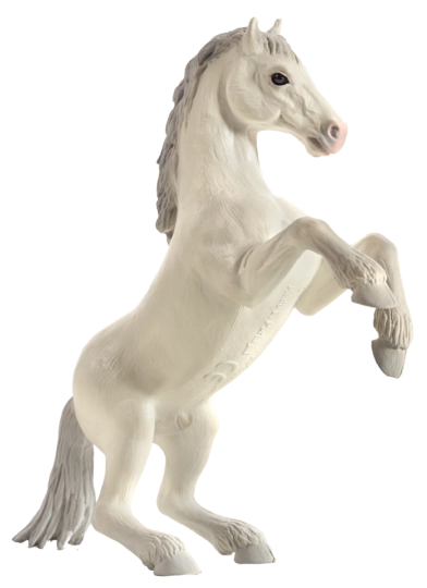Realisztikus fehér ló figura Mojo Mustang