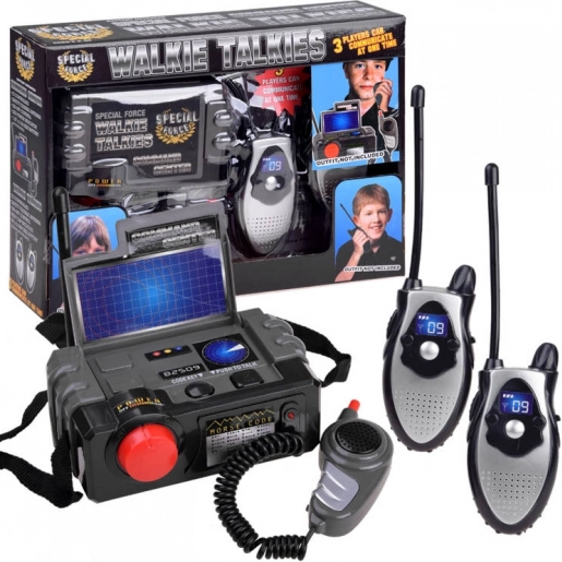 Gyermek walkie-talkie központtal – katonai szett – Rendőrség