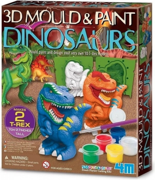 Kreatív készlet gipszöntvények – dinoszauruszok T‑Rex