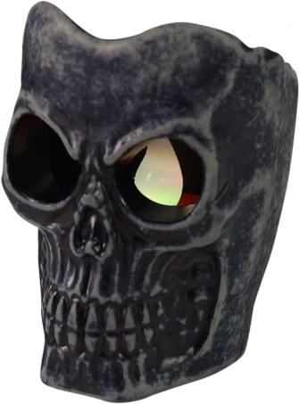 Villogó halloweeni mini koponya lámpa