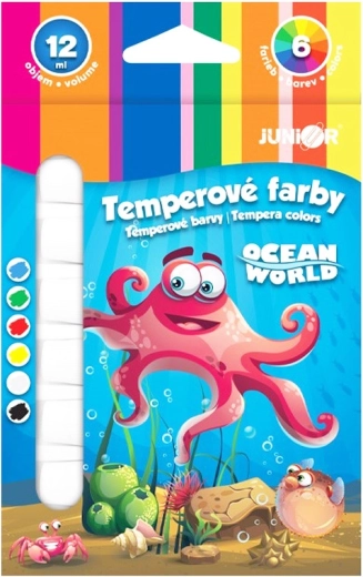 Tempera festékek ocean world 6×12 ml készlet