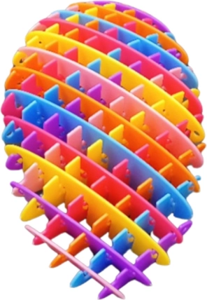 Szivárvány antistressz elasztikus szenzoros játék 10 cm