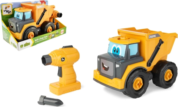 Tomy JOHN DEERE építő dömper fúróval Build-A-Buddy