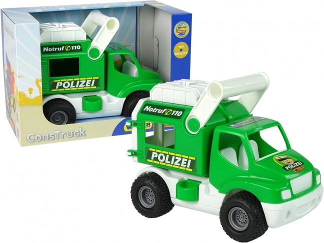 ConsTruck zöld rendőrautó Polesie