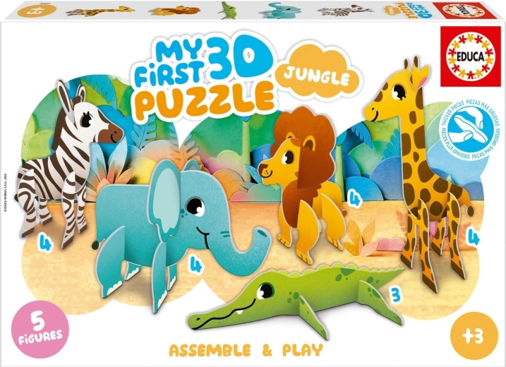 Educa Első 3D dzsungelpuzzle 5 az 1-ben