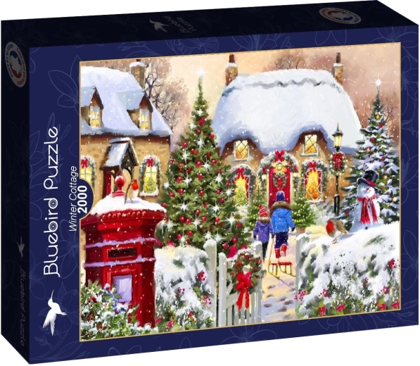 Bluebird puzzle Téli kunyhó 2000 darab