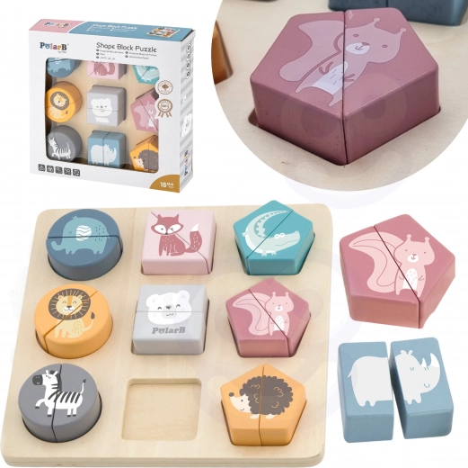 Viga fa állatos kirakó