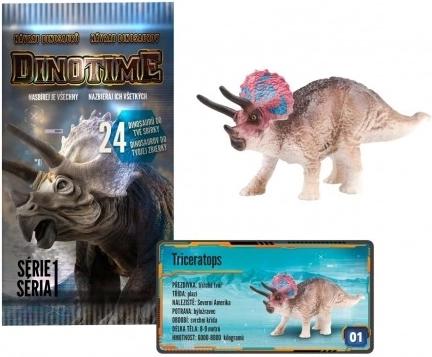 DINOTIME dinoszaurusz figura, műanyag, vegyes fajták, tasak 8 × 15 cm